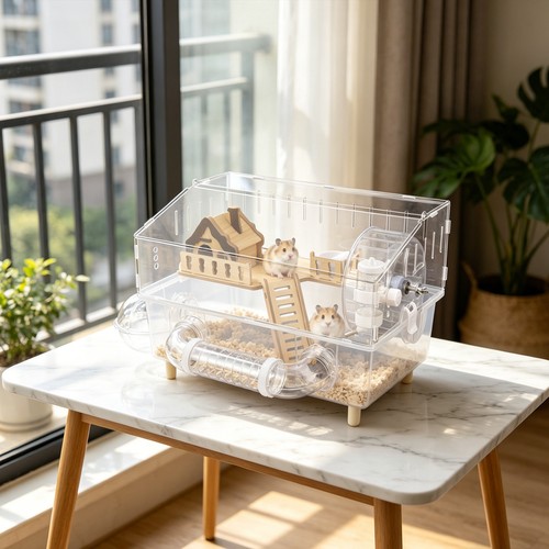 Acrylic hamster cage - hamster,
