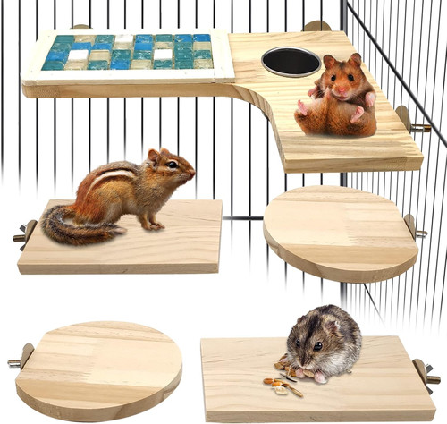 Ledge wooden hamster - wooden, cage