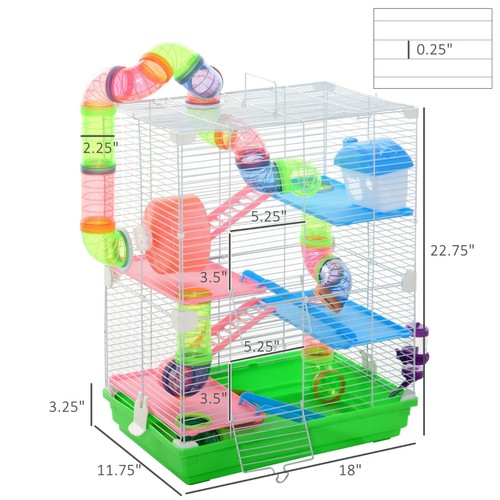 Tier hamster cage with - 5-tier,