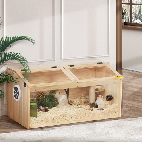Coziwow wooden hamster cage - wooden,