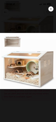 Wooden hamster cage chewproof - wooden,