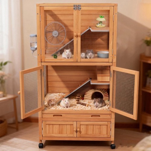 Tier wooden large - 4-tier, hamster