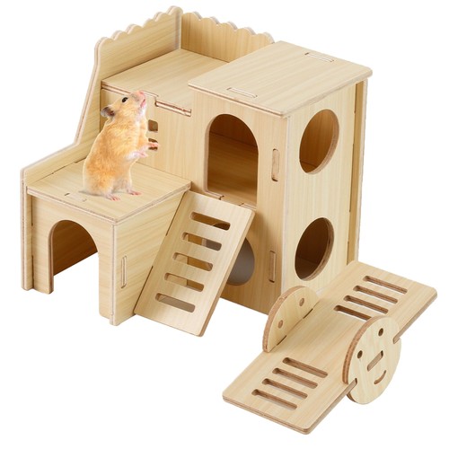 Wooden hamster hideout cage - hideout,