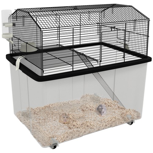 Pawhut hamster cage - pawhut, two-tier