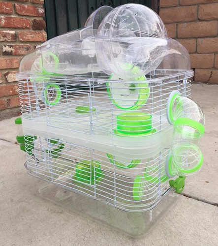 Sparkle clear level hamster - clear, 3-level