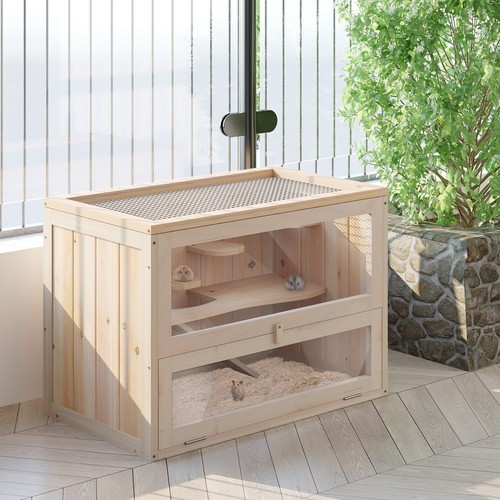 Level hamster cage - 2-level, with