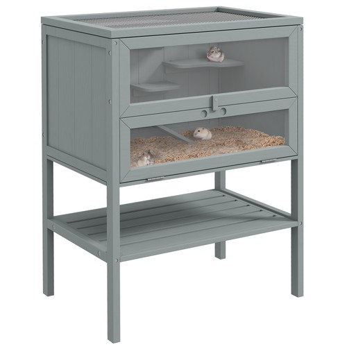 Tier wooden hamster cage - hamster, w/