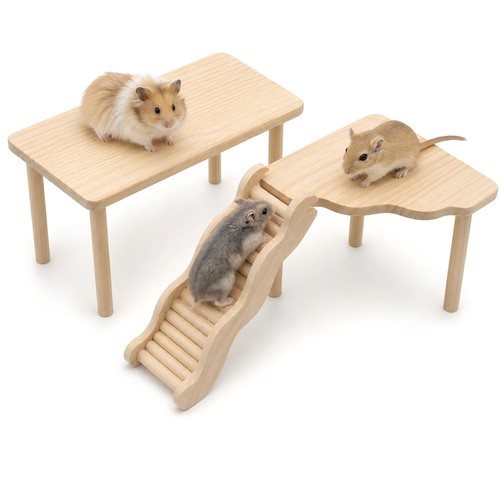 Pcs hamster wooden - 3,
