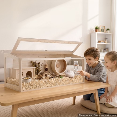 Uimoso wooden hamster cage - uimoso,