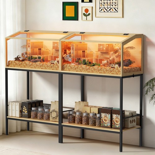 Large wooden hamster cage - hamster, with