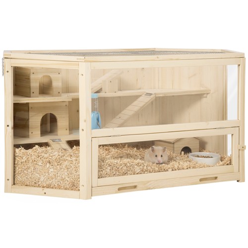Wooden hamster cage - hamster, small