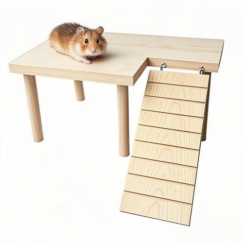Wooden hamster platform for - wooden,