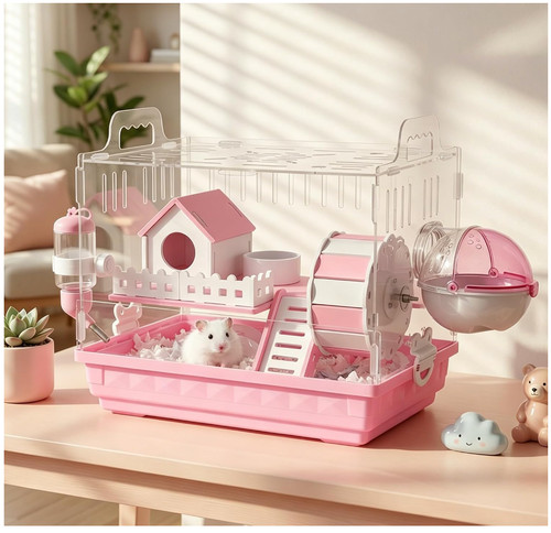 Acrylic hamster cage - 7-in-1,