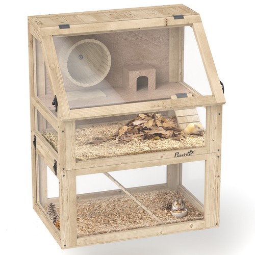 Tiers wooden hamster cage - 3,
