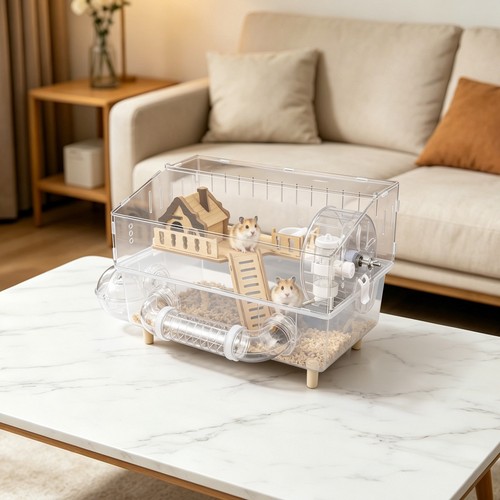 Floor hamster cage - 2-floor,