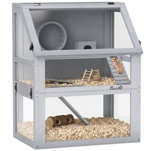 Tiers wooden hamster cage - hamster,