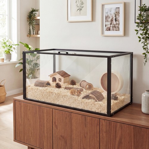 Pawhut large acrylic hamster - pawhut,
