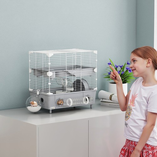 Pawhut tier hamster - hamster, cage