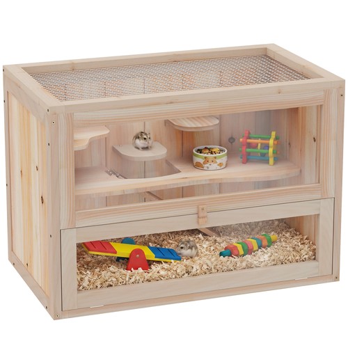 Level hamster cage with - 2-level,