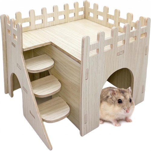 Hamster wooden house - wooden,