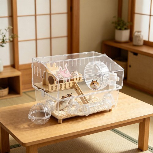 Clear acrylic hamster house - hamster,