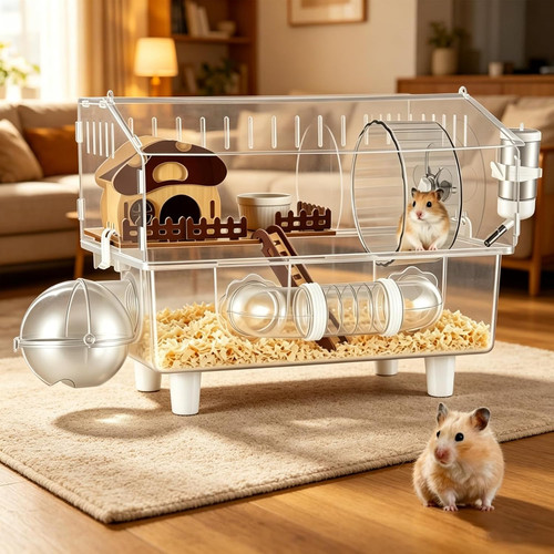 Large acrylic hamster habitat - acrylic,