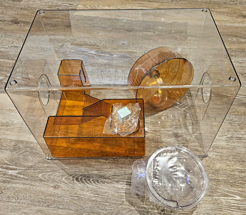 Clear acrylic hamster - acrylic,